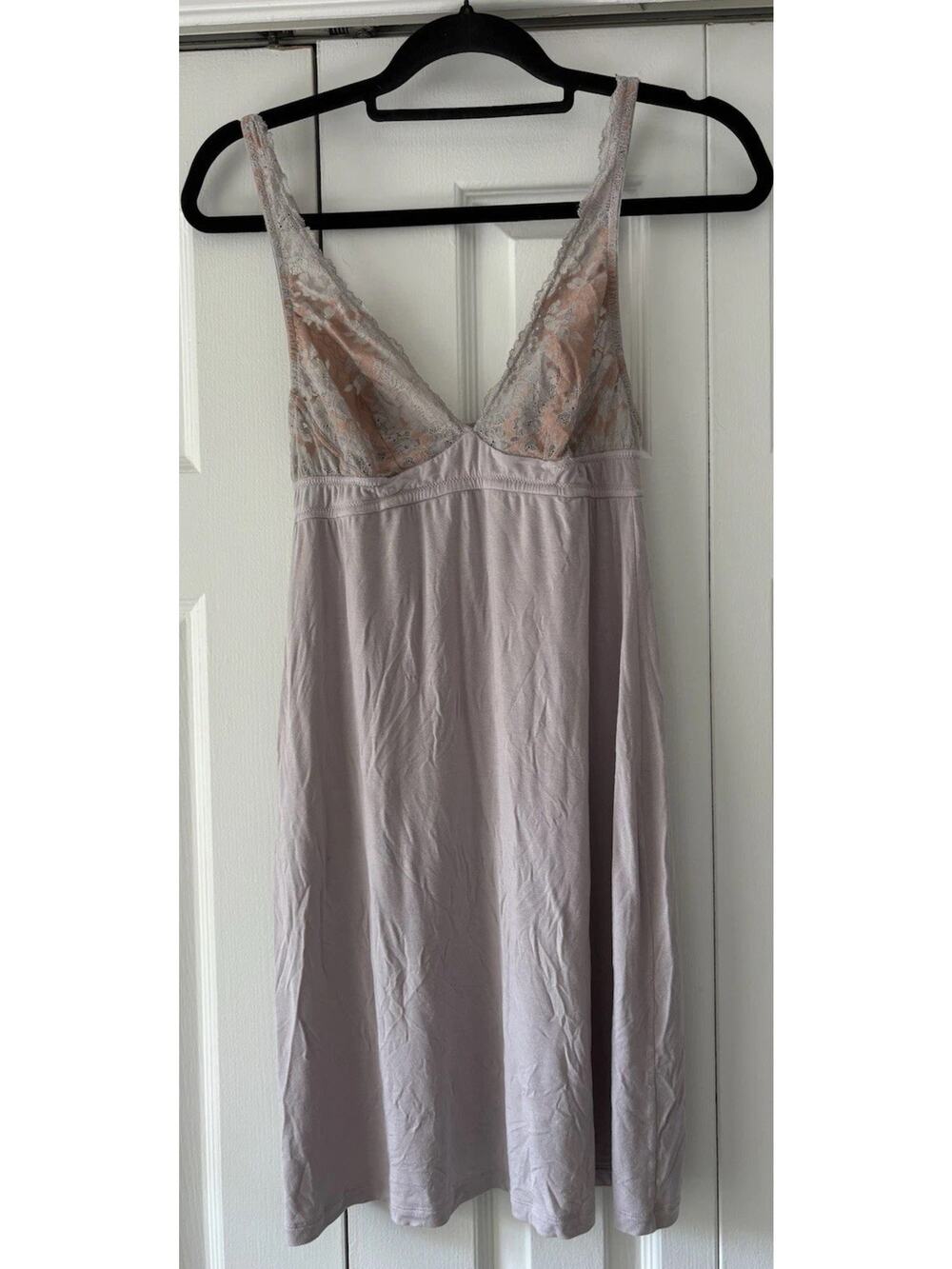 Cosabella Slip Chemise Gray & Pink Size Large